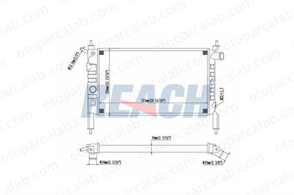 BEHR CR 446 000S Su Radyatörü OPEL ASTRA F Station wagon ASTRA F 1300154 1300112