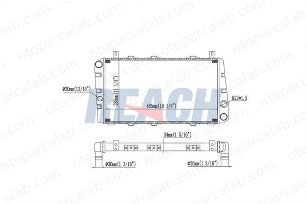 BEHR CR 453 000S Su Radyatörü SKODA 105,120 FAVORIT 6U0121251 115610500