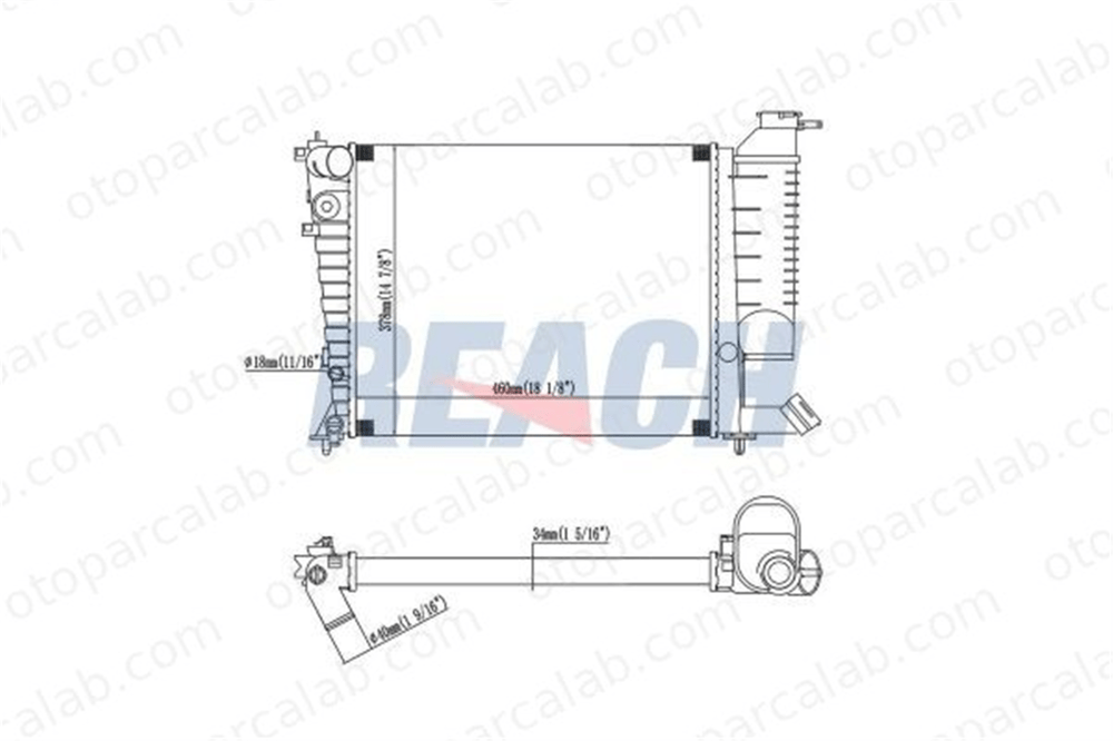 BEHR CR 478 000S Su Radyatörü CITROËN XSARA XSARA Break 133051 1301FE