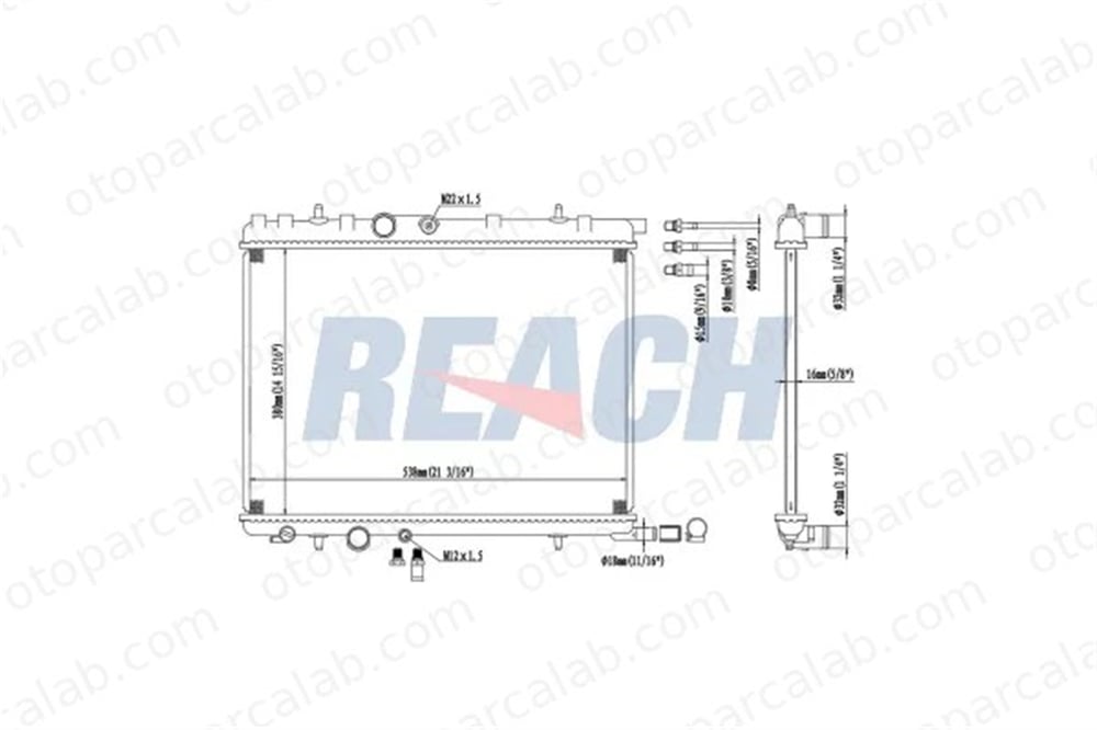 BEHR CR 515 000S Su Radyatörü PEUGEOT PARTNER Kasa/büyük limuzin 308 I 1331Y5 1130J3