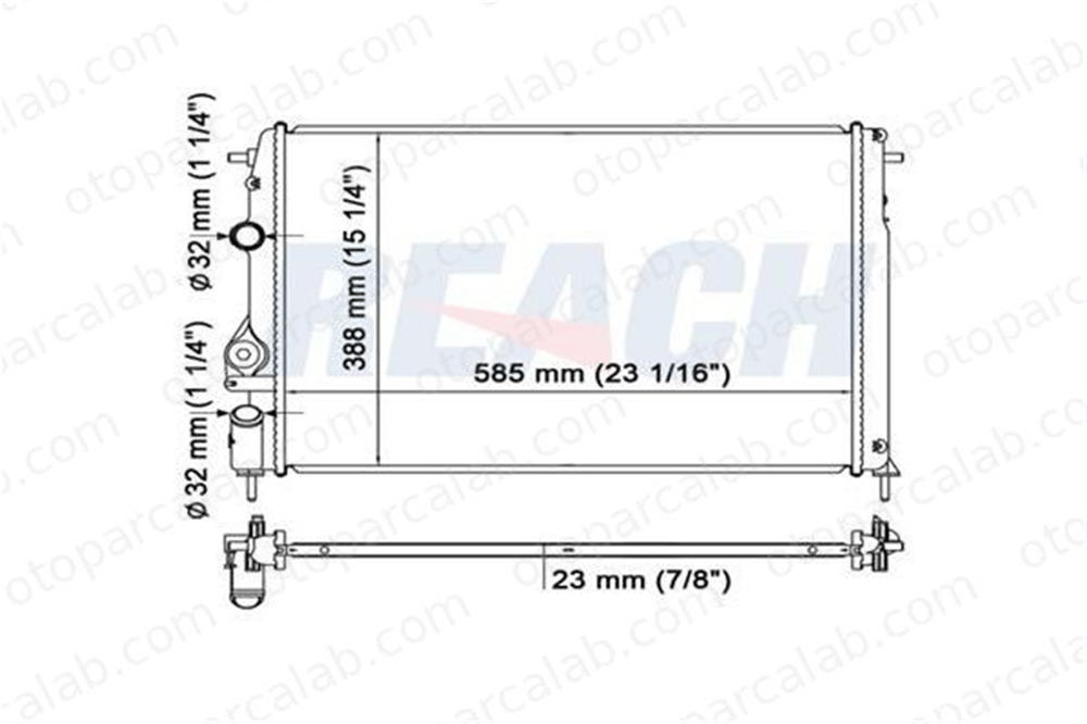 BEHR CR 602 000S Su Radyatörü RENAULT MEGANE I Classic SCÉNIC I MPV 7700429769 7701499953