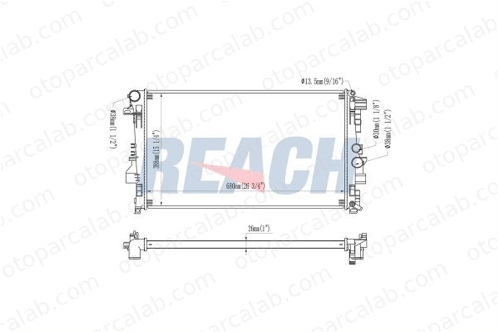BEHR CR 608 000P Su Radyatörü MERCEDES-BENZ VITO Minibüs/Otobüs VITO / MIXTO Panelvan/Van A6395010401 6395010401