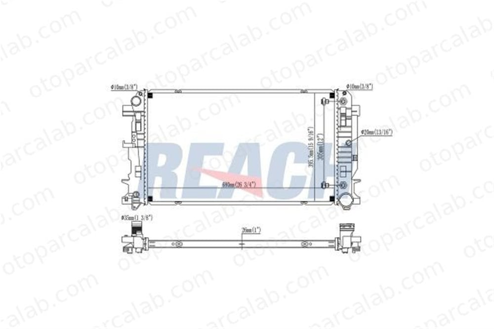 BEHR CR 62 000S Su Radyatörü MERCEDES-BENZ SPRINTER 3,5-t Platform şasi SPRINTER 3,5-t Panelvan/Van A9065000302 9065000302