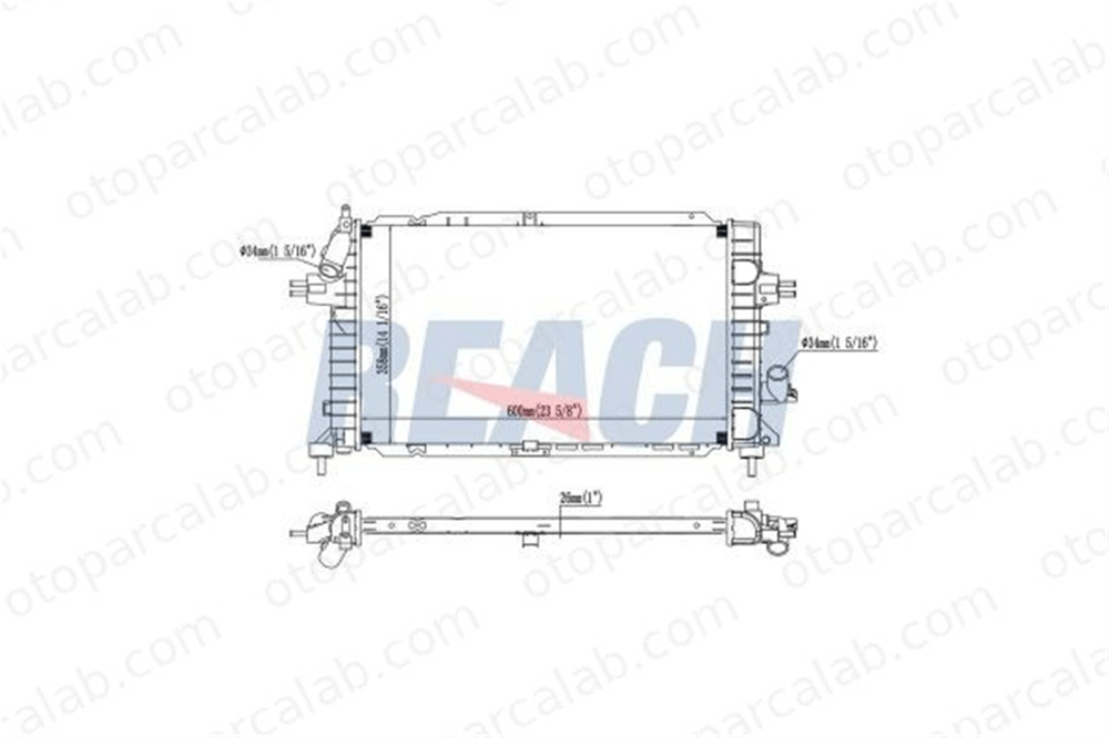 BEHR CR 920 000P Su Radyatörü OPEL ASTRA H GTC ASTRA H Station wagon 1300271 1300269