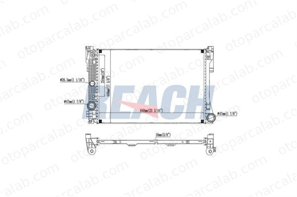 BEHR CR 988 000P Su Radyatörü MERCEDES-BENZ C-SERISI C-SERISI T-Model A2045002203 2045000203