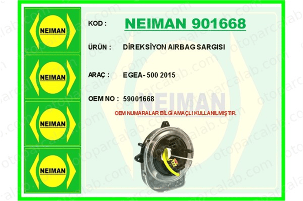 BESCHER 901668 Airbag Sargısı FIAT 500X TIPO Hatchback 59001668