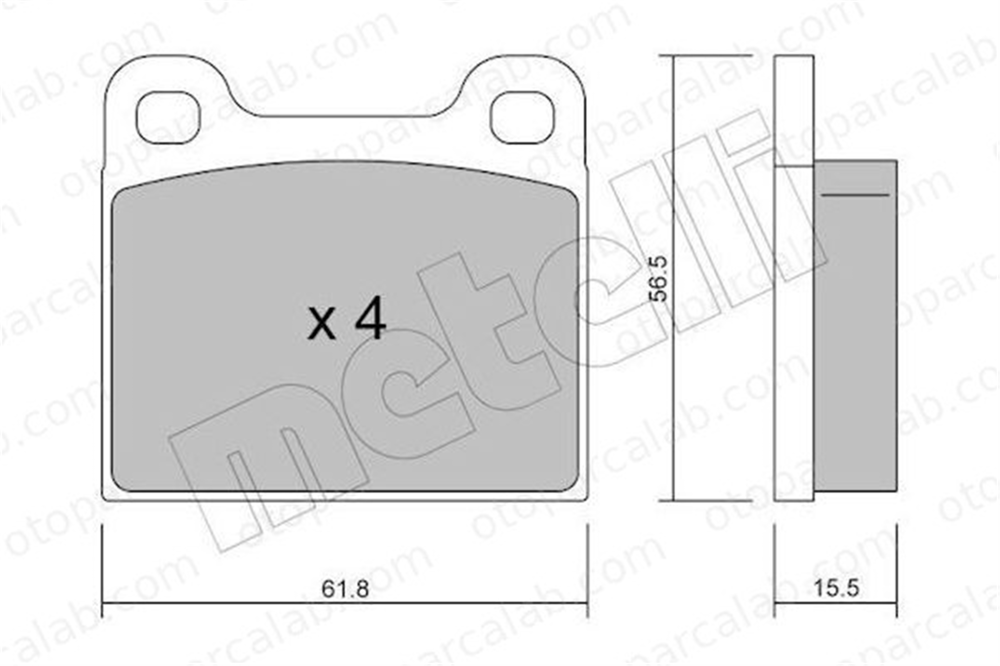 BESER 3318 Fren Disk Balata Arka BEŞER 3318 MERCEDES-BENZ S-SERISI 123 Sedan 4205720 000 420 57 20