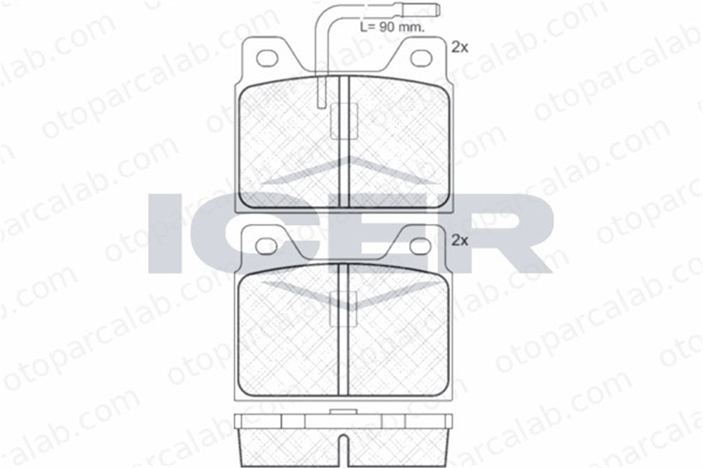 BESER 3323 Fren Disk Balata Arka BEŞER 3323 PEUGEOT 505 604 425073 GBP536