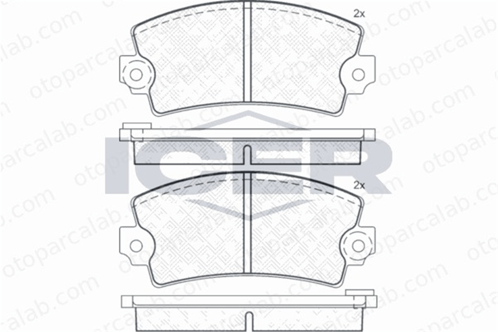 BESER 3481 Fren Disk Balata Ön BEŞER 3481 RENAULT 5 CITROËN VISA 7701201095 7701201309