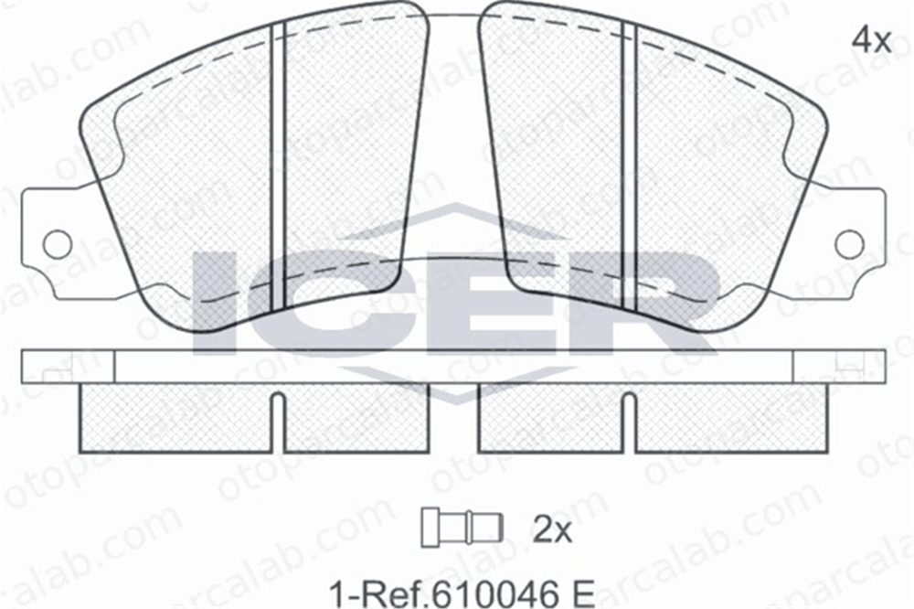 BESER 3527 Fren Disk Balata Ön BEŞER 3527 RENAULT TRAFIC Panelvan/Van TRAFIC Minibüs/Otobüs 7701201534 7701201454