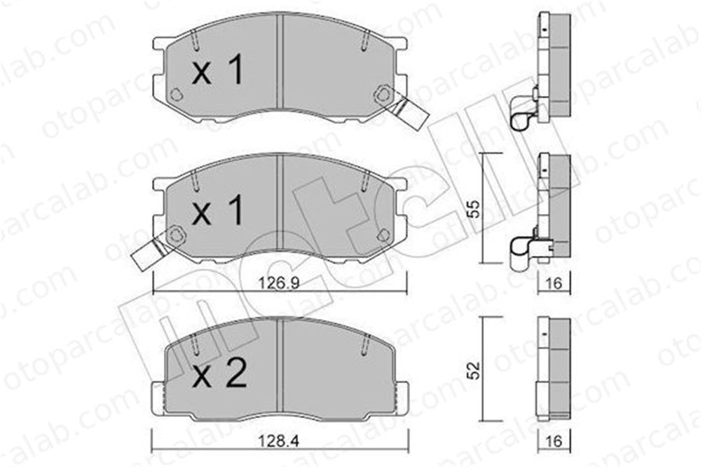 BESER 3634 Fren Disk Balata Ön BEŞER 3634 TOYOTA LITEACE Minibüs/Otobüs LITEACE Panelvan/Van 446528010 446528290