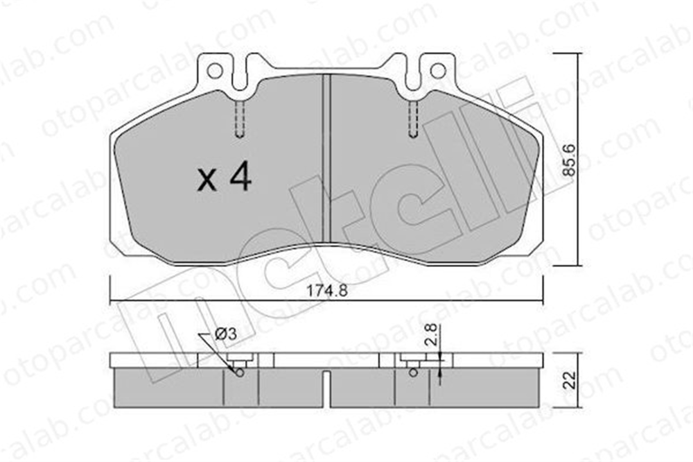 BESER 3679 Fren Disk Balata Ön veya Arka BEŞER 3679 MERCEDES-BENZ VARIO Platform şasi VARIO Panelvan/Van 24206220 14201520