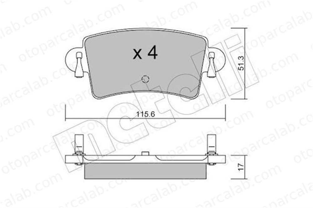 BESER 3855 Fren Disk Balata Arka BEŞER 3855 OPEL MOVANO A Panelvan/Van RENAULT MASTER II Minibüs/Otobüs 1605982 4403467