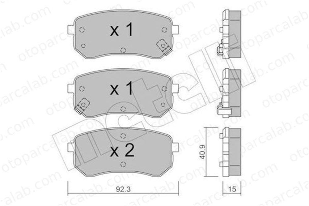 BESER 3928 Fren Disk Balata Ön BEŞER 3928 HYUNDAI i10 I KIA PICANTO I 5830207A00 5830207A10
