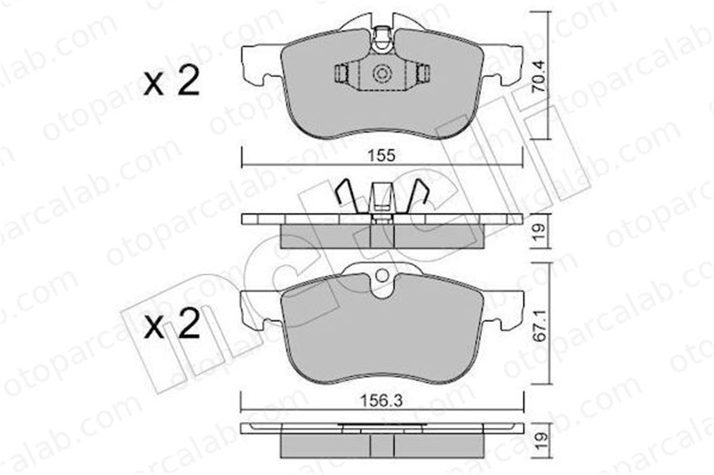 BESER 3943 Fren Disk Balata Ön BEŞER 3943 ROVER 75 75 I Tourer GBP90342AF SFP100511