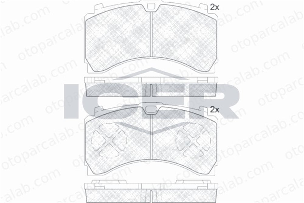 BESER 4051 Fren Disk Balata Arka BEŞER 4051 MERCEDES-BENZ AROCS ACTROS MP4 / MP5 64201520 64205320WVA