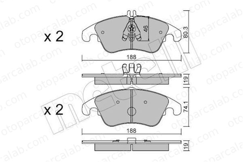 BESER 4248 Fren Disk Balata Ön BEŞER 4248 MERCEDES-BENZ E-SERISI E-SERISI T-Model A0074207520 54201020