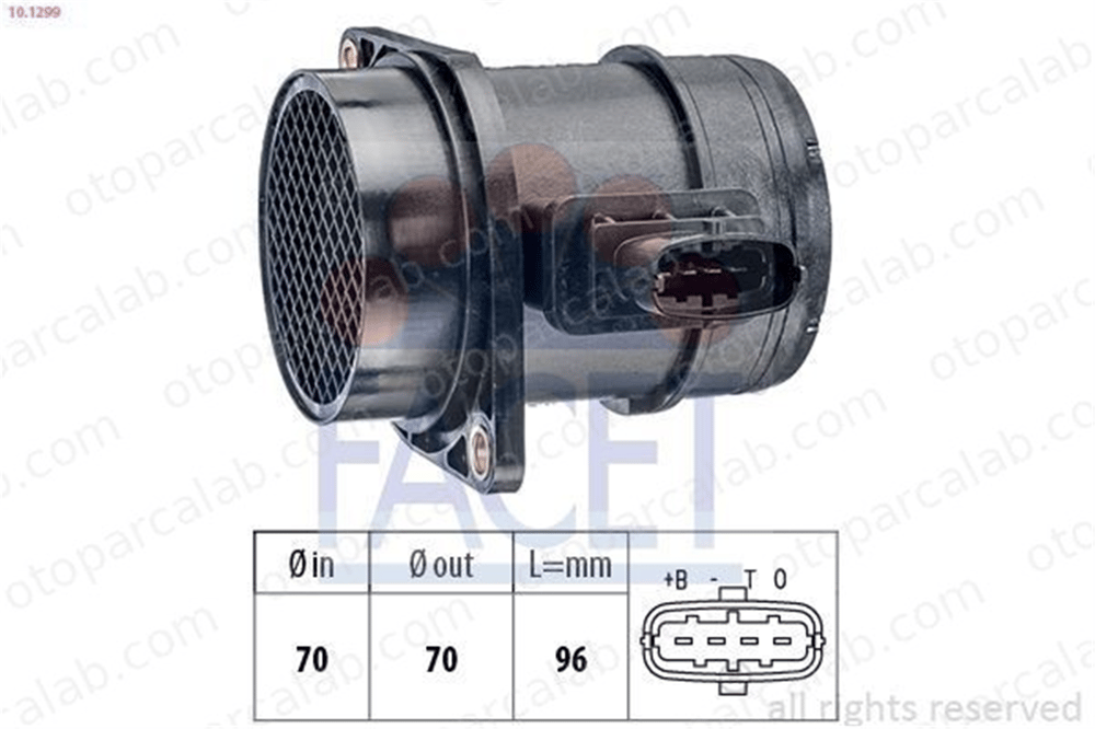 BITAPART BFI390001 Hava Debimetresi ALFA ROMEO MITO FIAT PUNTO EVO 51782034 55183650