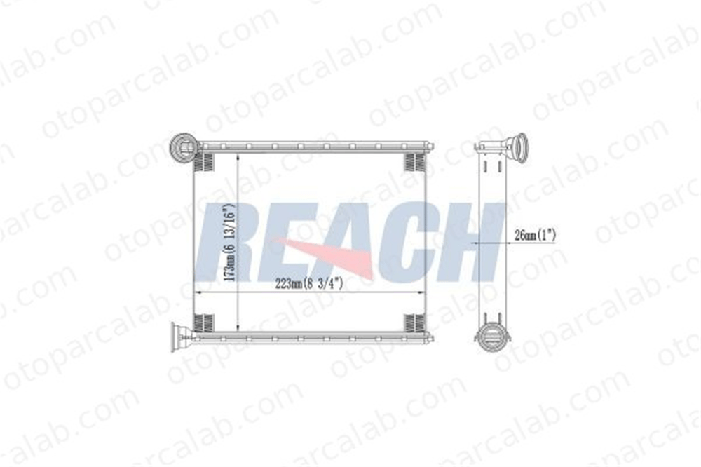 BITAPART BPE201005 Kalorifer Radyatörü PEUGEOT 308 I 308 SW I 6448S4 6448V6