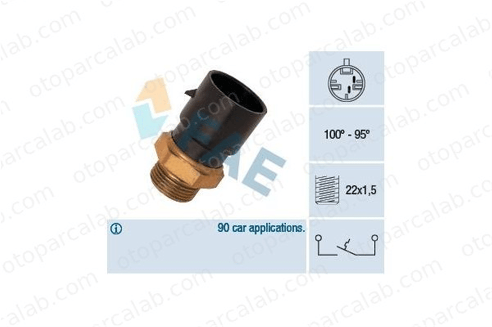 BITAPART BPE372035 Fan Müşürü OPEL ASTRA F Station wagon ASTRA F 1341030 90449435