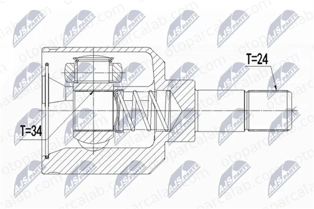BITAPART BPE431029 Aks Kafası Ön Dış Sağ veya Sol CITROËN C4 CACTUS C3 III 9671573180 9677476680