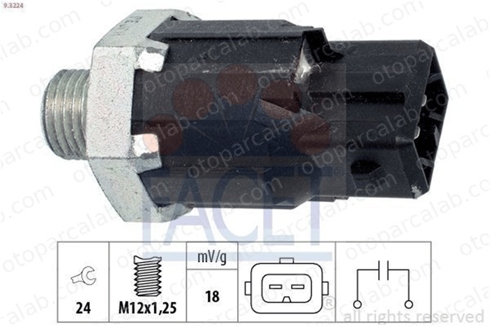 BITAPART BRE379081 Vuruntu Sensörü RENAULT KANGOO Express CLIO III 8200680689 6001543613