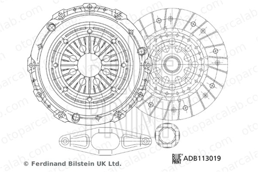 BLUE PRINT ADB113019 Debriyaj Seti BMW 5 5 Touring 21207551328 21207553151