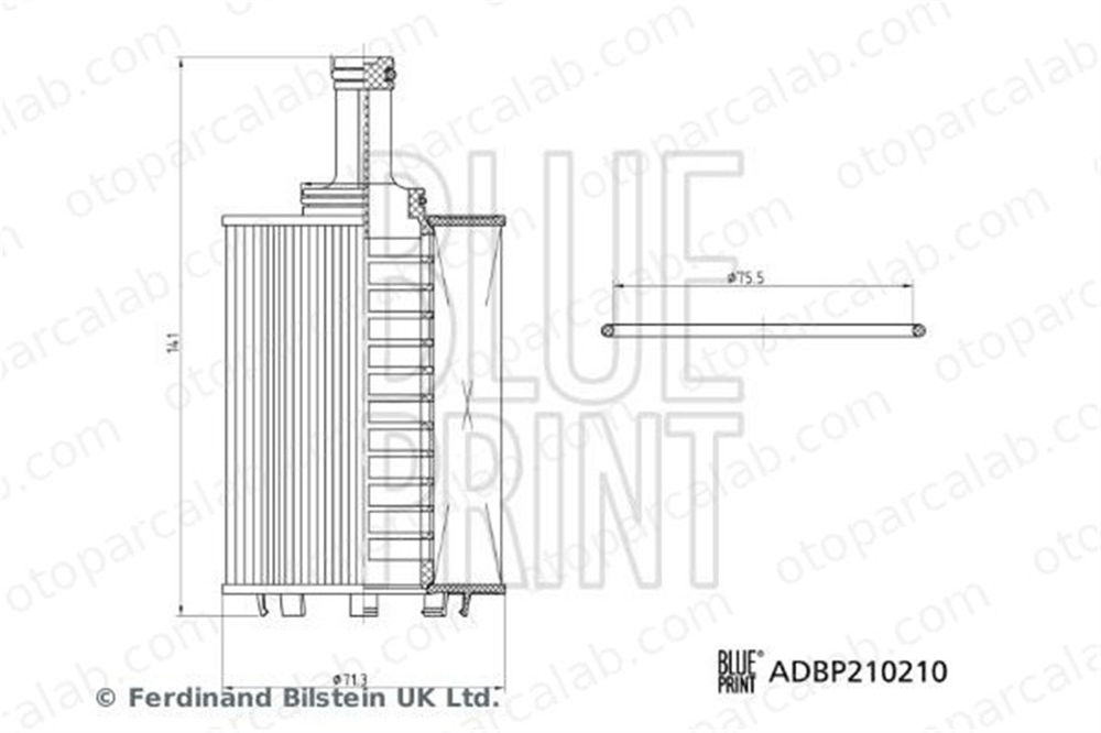 BLUE PRINT ADBP210210 Yağ Filtresi FERRARI 488 GTB 488 Spider 295948