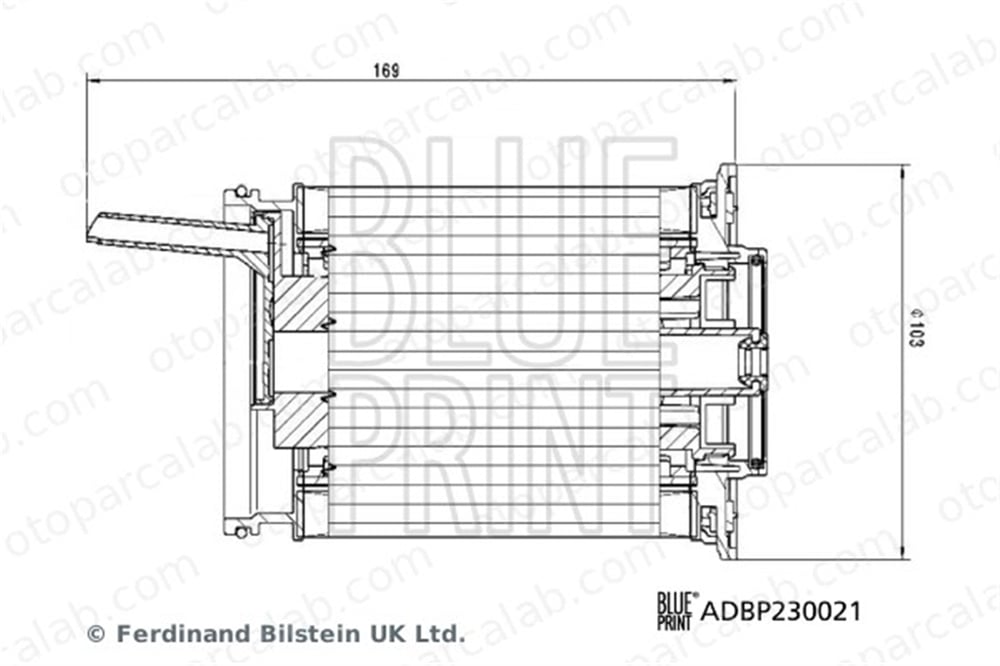 BLUE PRINT ADBP230021 Yakıt Filtresi AUDI Q7 Q8 9A712743408 4M0127434E