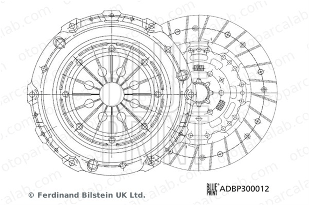 BLUE PRINT ADBP300012 Debriyaj Seti VW TRANSPORTER T5 Minibüs/Otobüs TRANSPORTER T5 Panelvan/Van 3L141015B 03L141015B