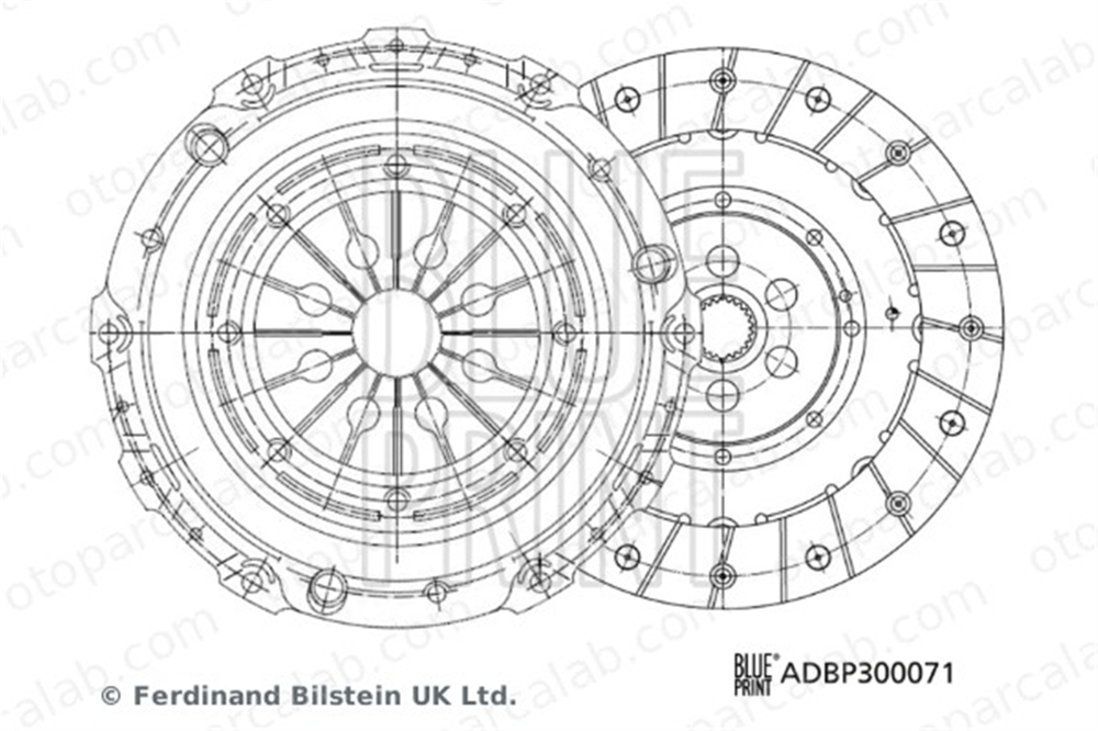 BLUE PRINT ADBP300071 Debriyaj Seti FORD TRANSIT Minibüs/Otobüs TRANSIT Panelvan/Van 1372532 1376498