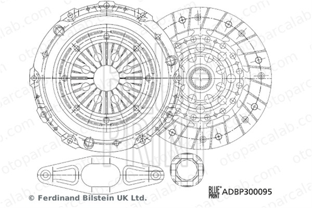 BLUE PRINT ADBP300095 Debriyaj Seti BMW 5 Touring 3 Touring 21207553147 21207556558