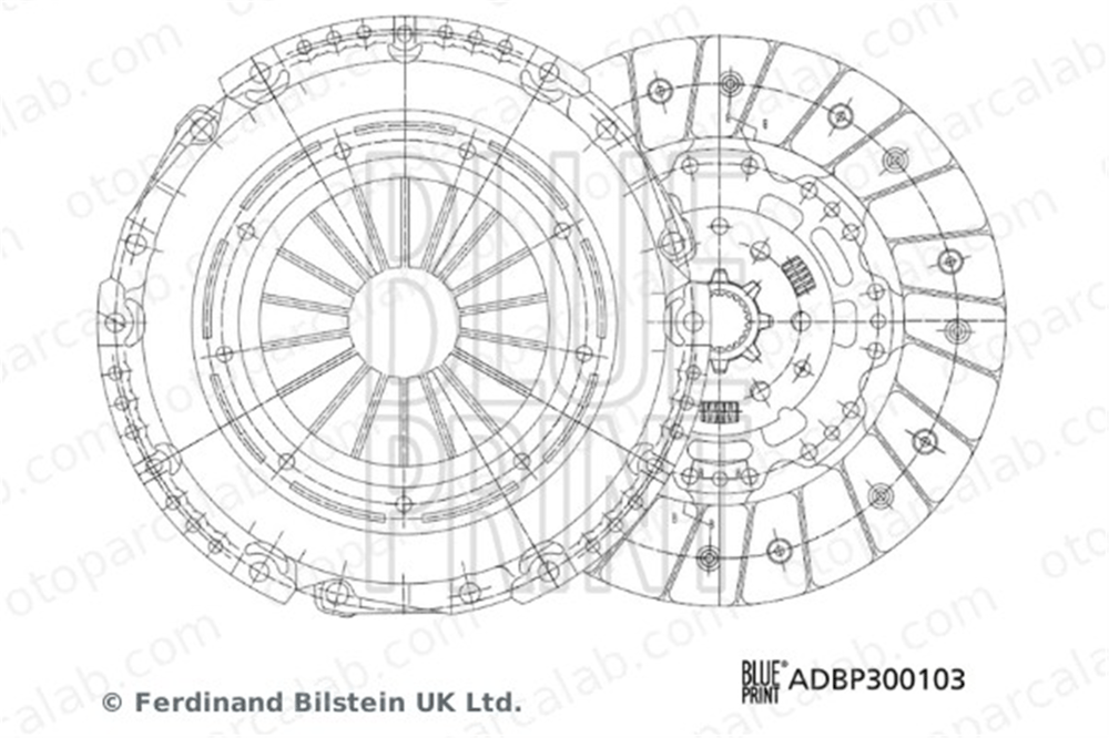 BLUE PRINT ADBP300103 Debriyaj Seti OPEL ZAFIRA TOURER C ASTRA J 664276 55214812