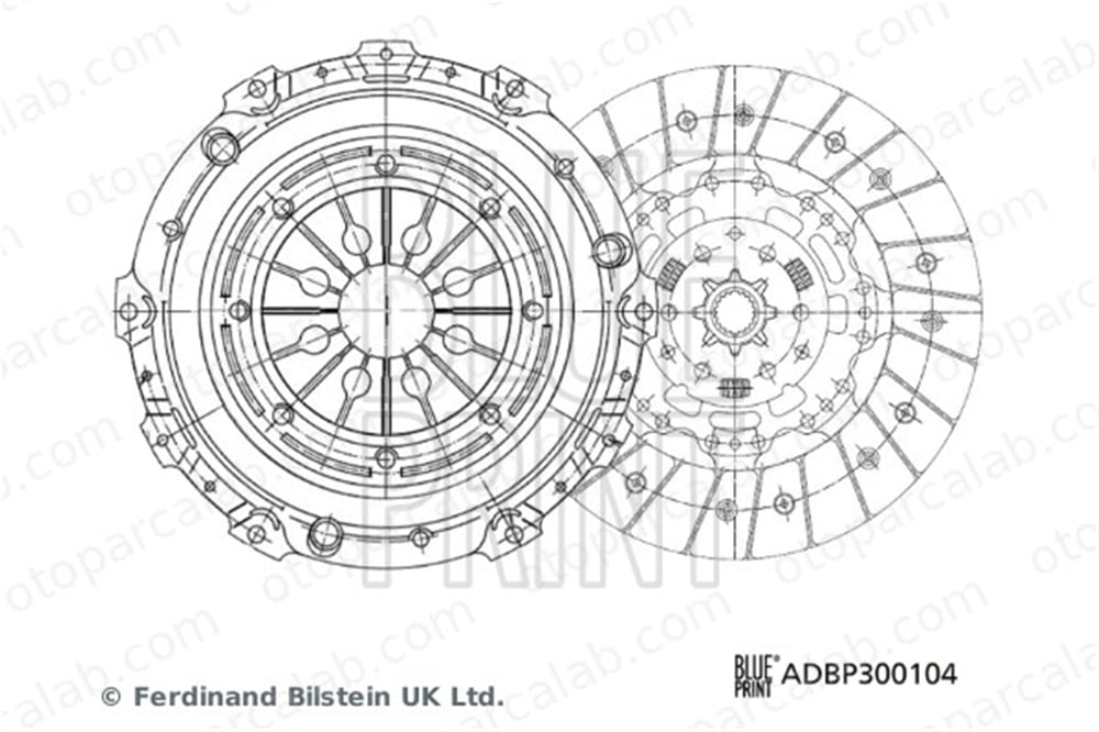 BLUE PRINT ADBP300104 Debriyaj Seti OPEL INSIGNIA A INSIGNIA A Sedan 664271 55570369