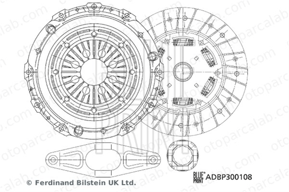 BLUE PRINT ADBP300108 Debriyaj Seti BMW 3 Touring 3 21207580690SK1 21207568307