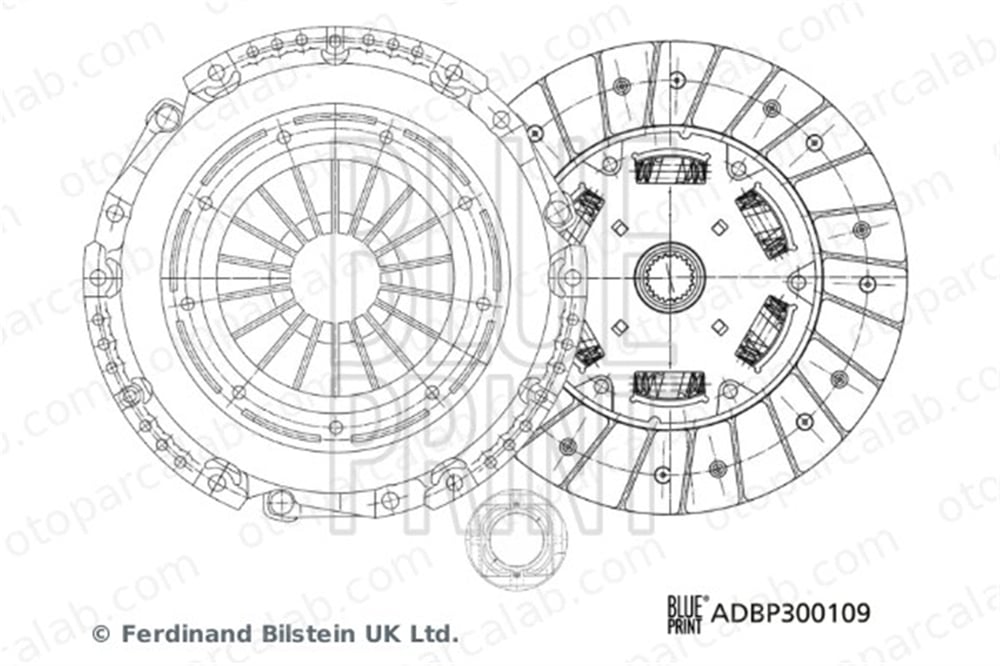 BLUE PRINT ADBP300109 Debriyaj Seti AUDI A4 B6 A4 B6 Avant 6C198141BX 06C198141BX