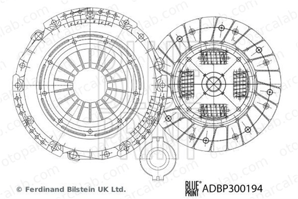 BLUE PRINT ADBP300194 Debriyaj Seti SUBARU FORESTER OUTBACK 30210AA720 30100AA970