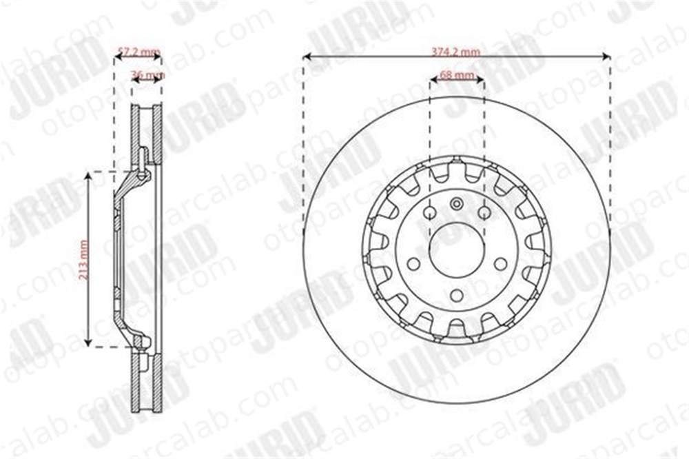 BLUE PRINT ADBP430270 Fren Disk Ayna Ön Sağ ve Sol AUDI A4 B9 A4 B9 Avant 4M0615301AD 4M0615301AS