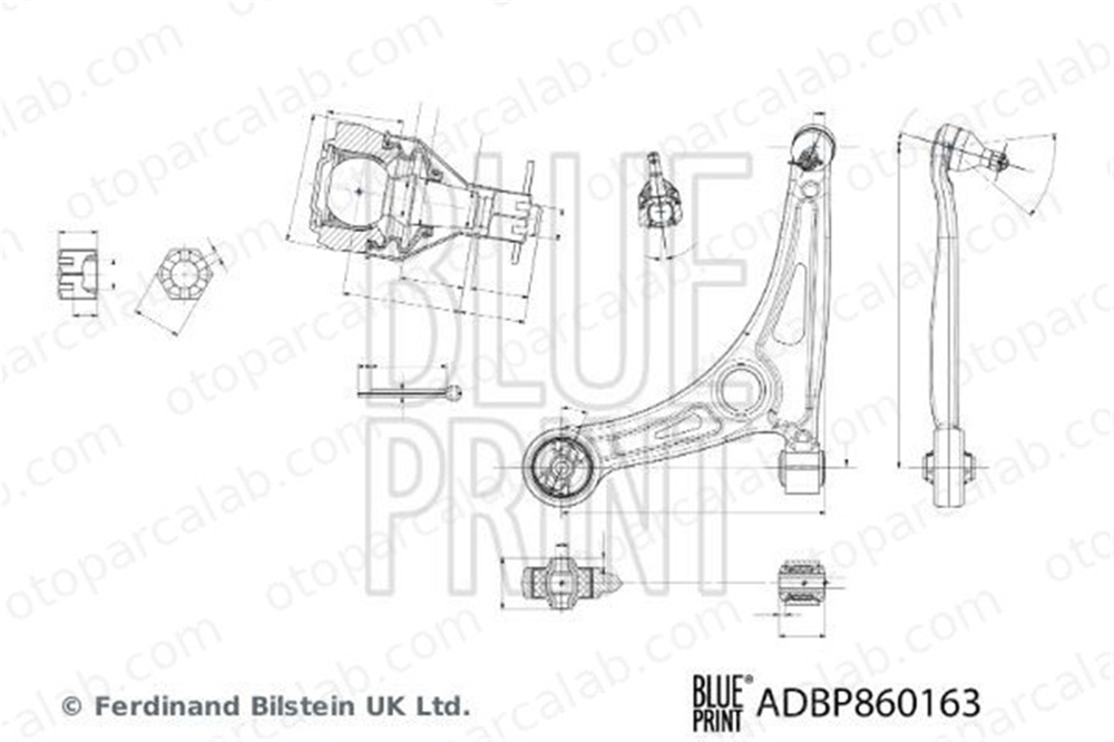 BLUE PRINT ADBP860163 Salıncak Ön Alt Sol HYUNDAI IONIQ KONA 54500G2100