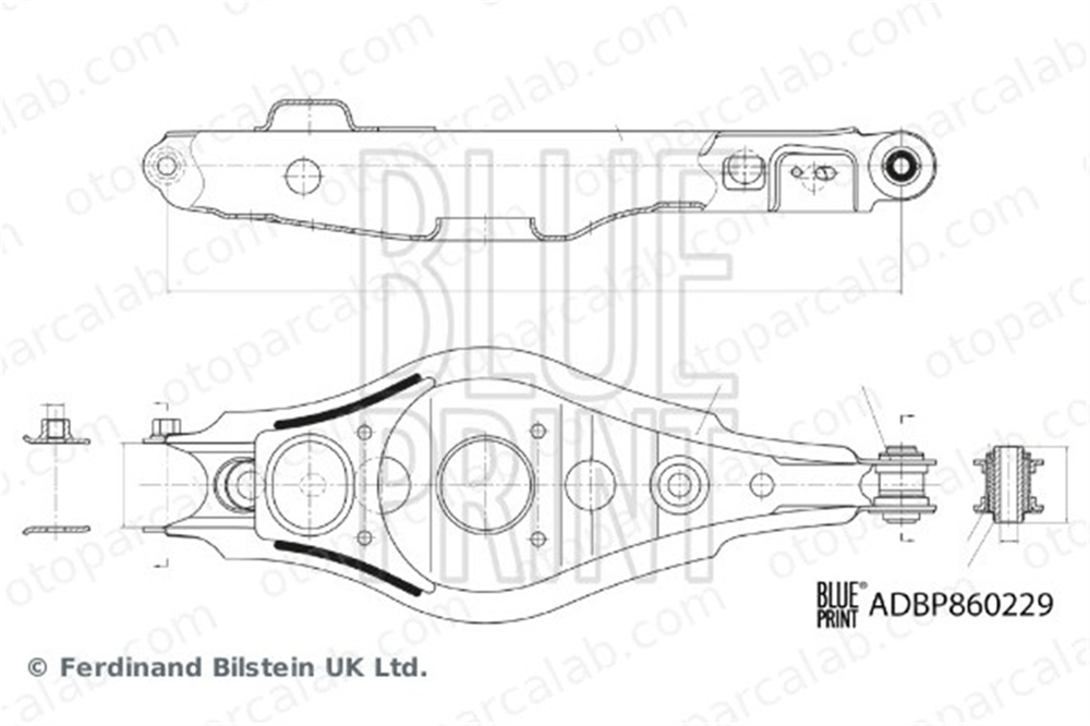 BLUE PRINT ADBP860229 Salıncak Arka Alt Sağ veya Sol TOYOTA RAV 4 III RAV 4 IV 4874042020