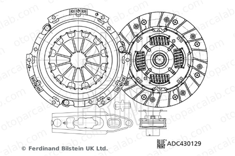 BLUE PRINT ADC430129 Debriyaj Seti MITSUBISHI COLT VI SMART FORFOUR MN130493 2300A034
