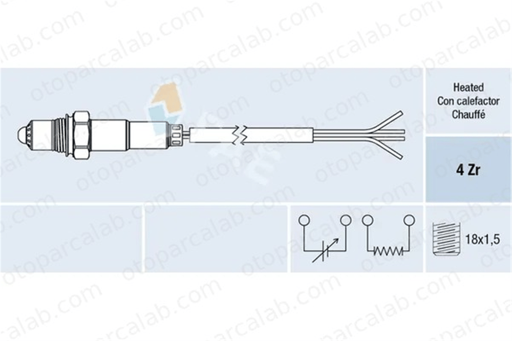 BLUE PRINT ADC47013 Oksijen (Lambda) Sensörü MITSUBISHI SPACE WAGON COLT IV MD348512 MD136308