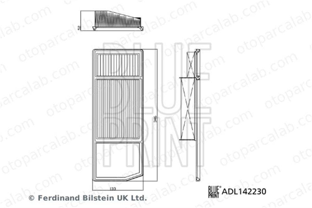 BLUE PRINT ADL142230 Hava Filtresi FIAT PANDA PANDA VAN 52000306
