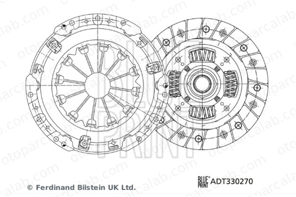 BLUE PRINT ADT330270 Debriyaj Seti TOYOTA AURIS YARIS 3121052130 3125052120