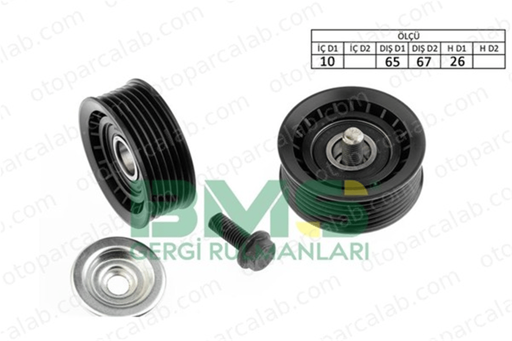 BMS 515 Vantilatör Kayış Gergi Rulmanı FORD MONDEO III Sedan MONDEO III XS7E19A216BD 1773011