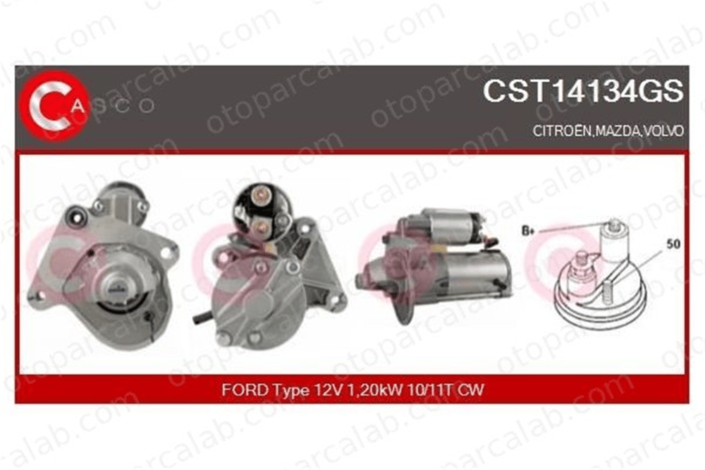 BOEM EV4S11000AA Marş Dinamosu MAZDA 3 CITROËN JUMPY Panelvan/Van EV4S11000AA 30644972