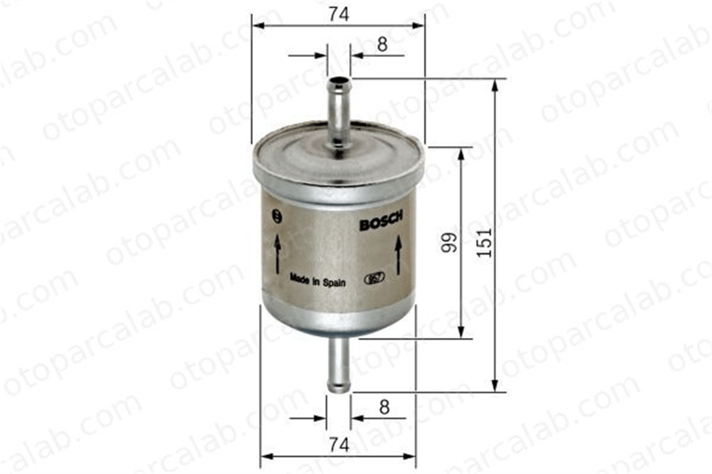 BOSCH 0 450 905 275 Yakıt Filtresi BMW 3 AUDI A6 C5 Avant 450905275 4442559