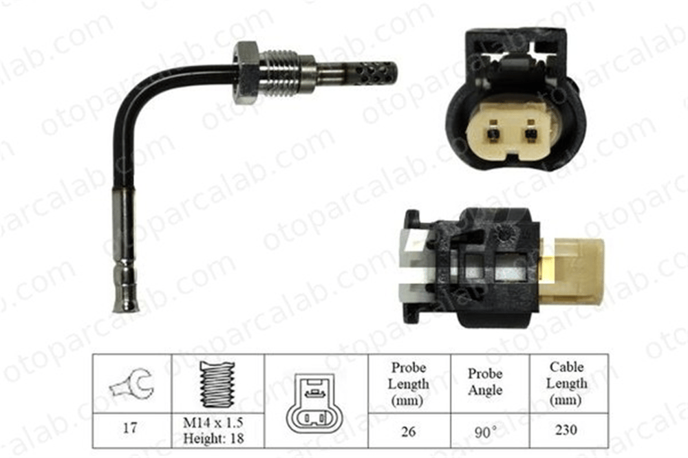 BOSCH 0 986 259 168 Egzoz Sıcaklık Sensörü MERCEDES-BENZ CLA Coupe E-SERISI A0009055105 9056704