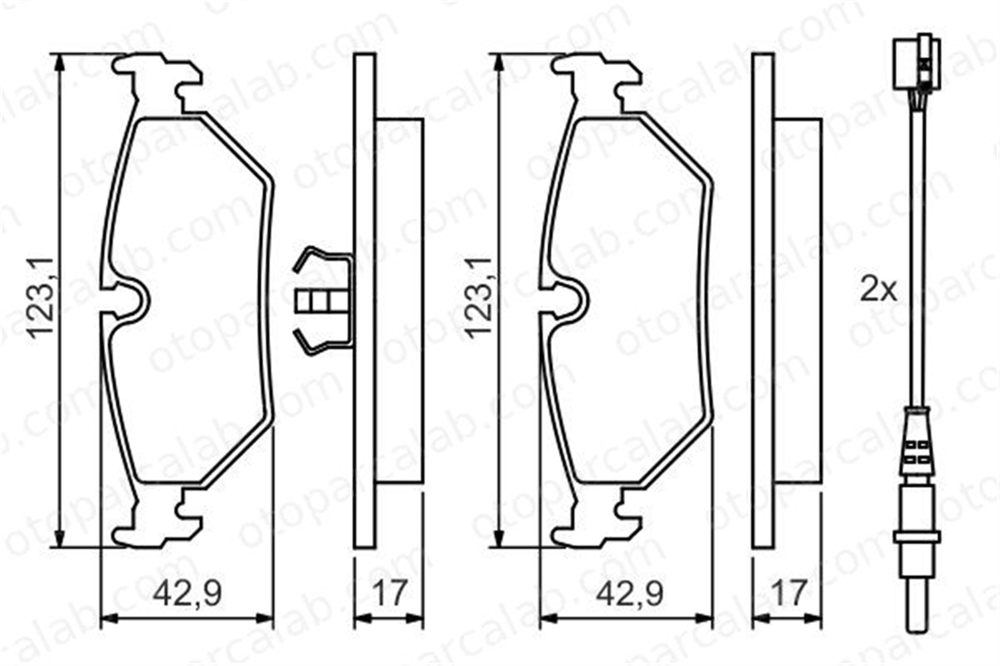 BOSCH 0 986 424 027 Fren Disk Balata Arka FIAT ULYSSE LANCIA ZETA 425111 71769053