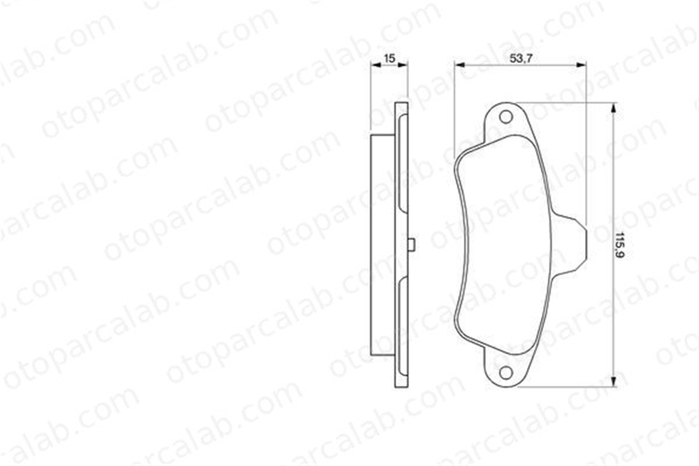 BOSCH 0 986 424 277 Fren Disk Balata Arka FORD MONDEO I MONDEO I Turnier 6669779 6669780